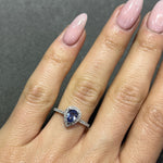 The Halo Teardrop Ring