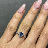 The Halo Teardrop Ring