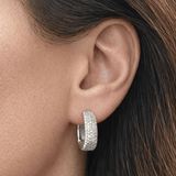 The Pave Clip Hoops