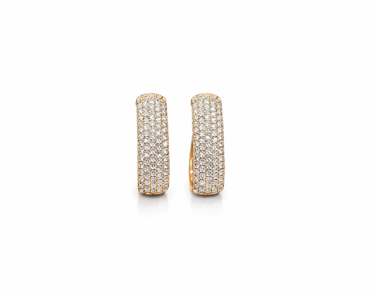 The Pave Clip Hoops