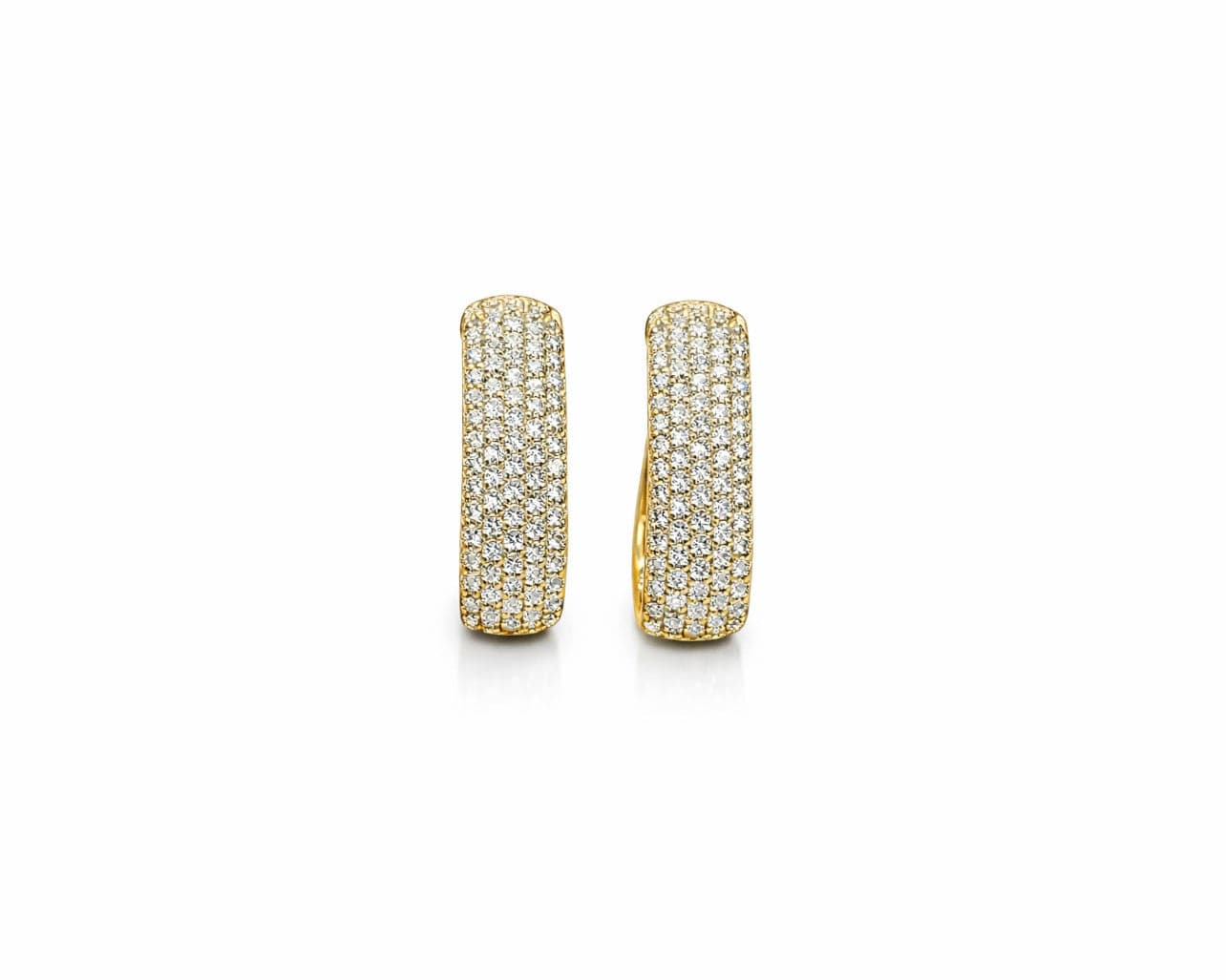 The Pave Clip Hoops