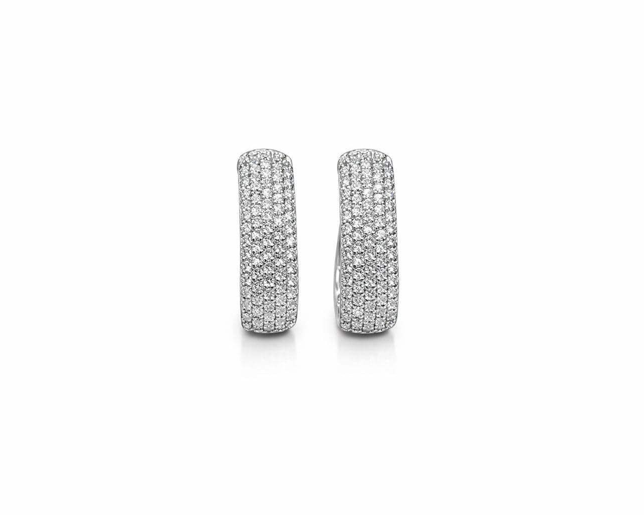 The Pave Clip Hoops