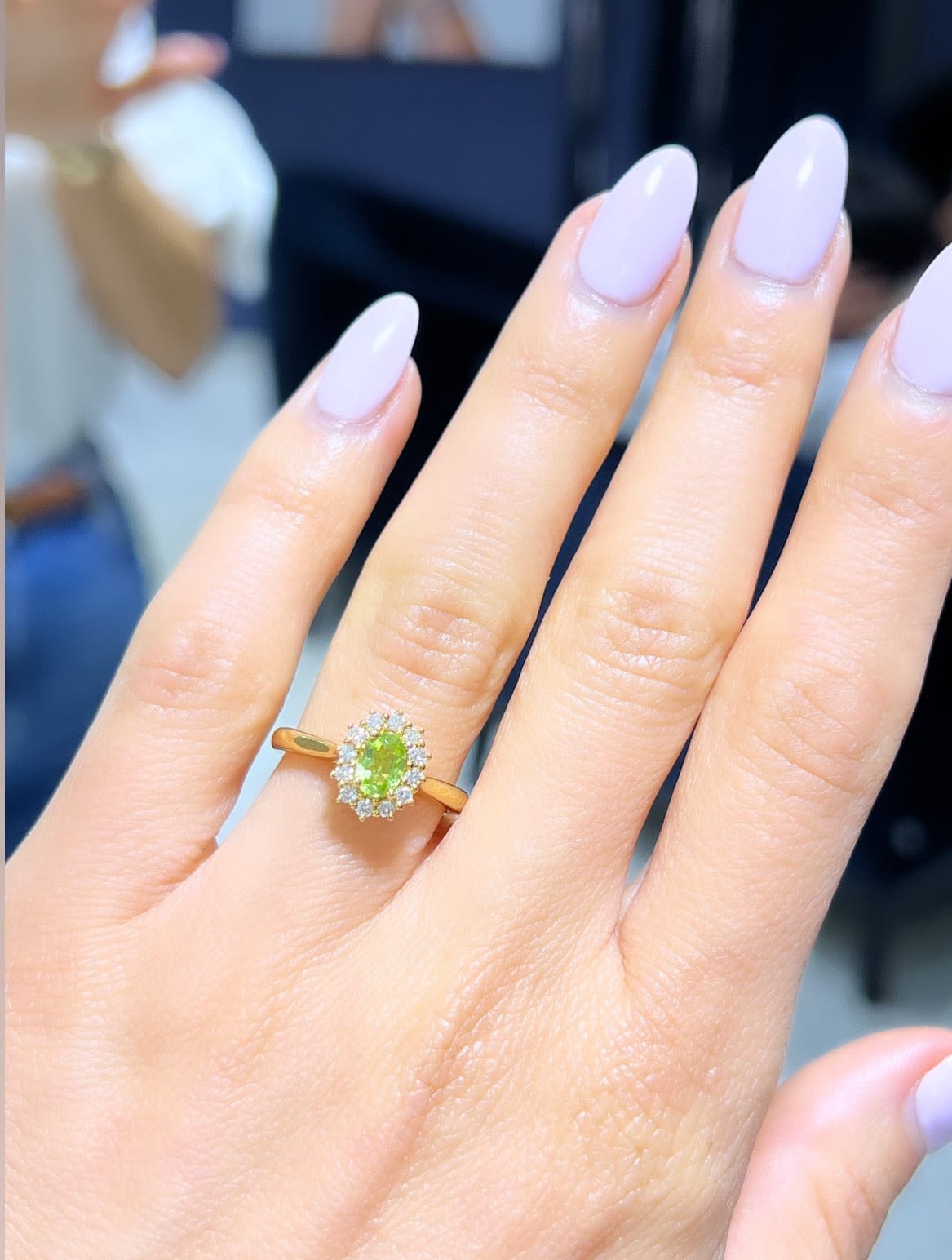 The Peridot Diana Ring