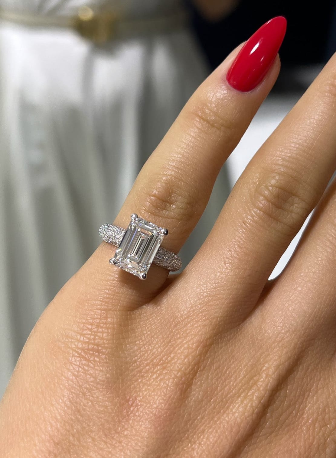 Tiffany Emerald Solitaire LG