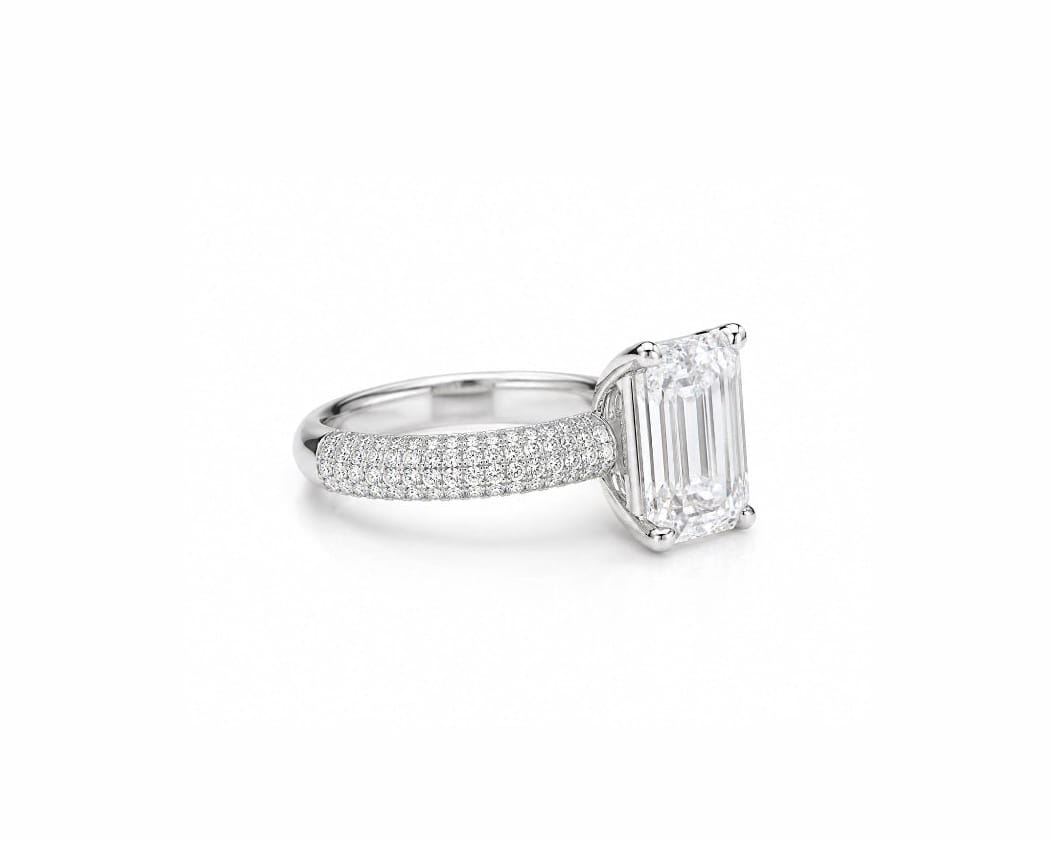 Tiffany Emerald Solitaire LG