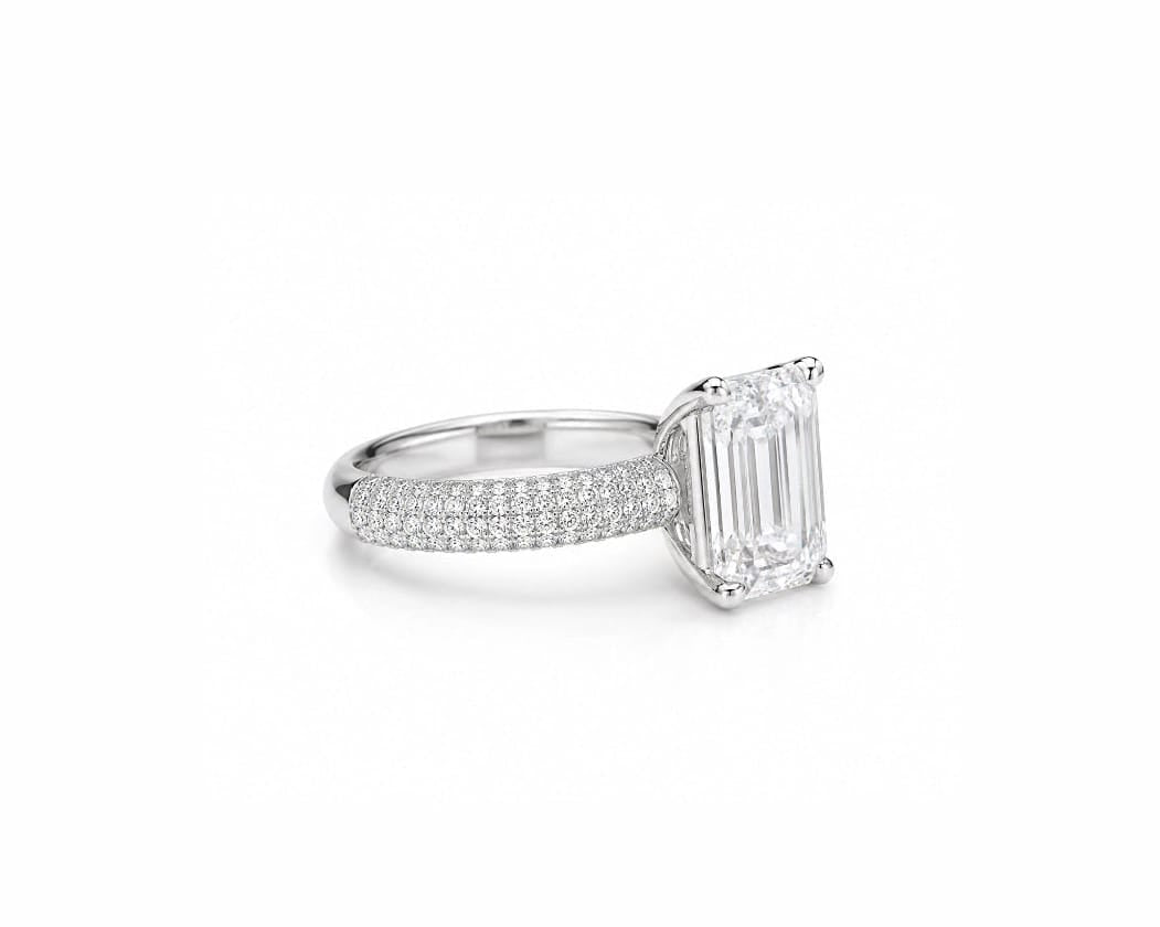 Tiffany Emerald Solitaire LG