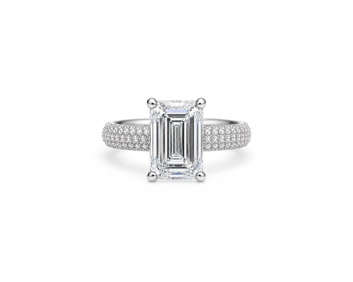 Tiffany Emerald Solitaire LG
