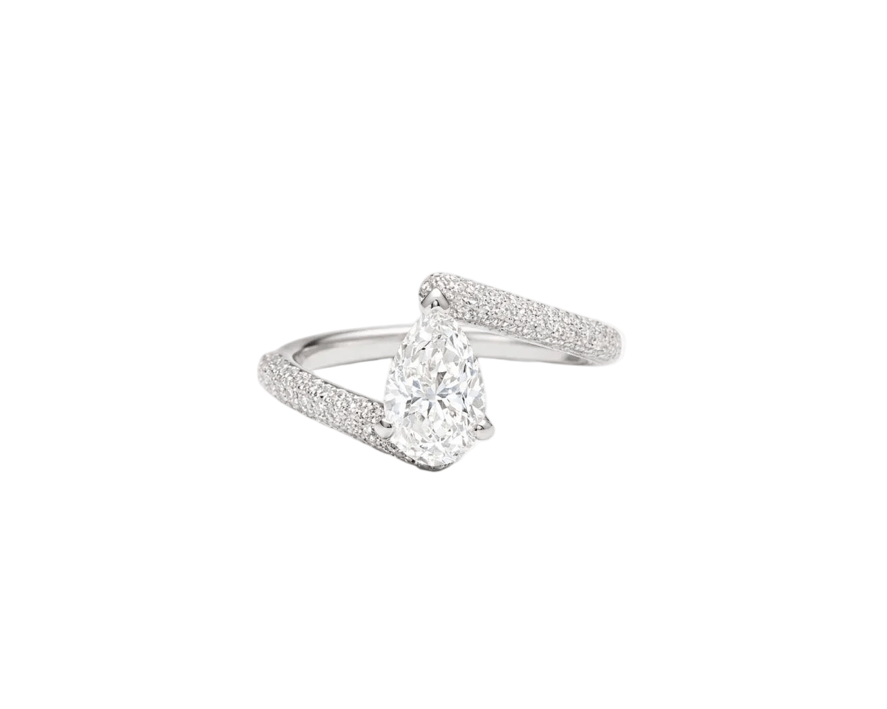 Tiffany Pear Solitaire Ring