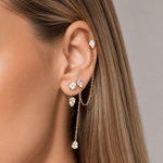 Trinity Chain Earring LG
