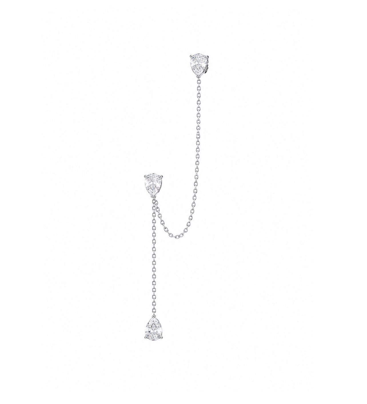 Trinity Chain Earring LG
