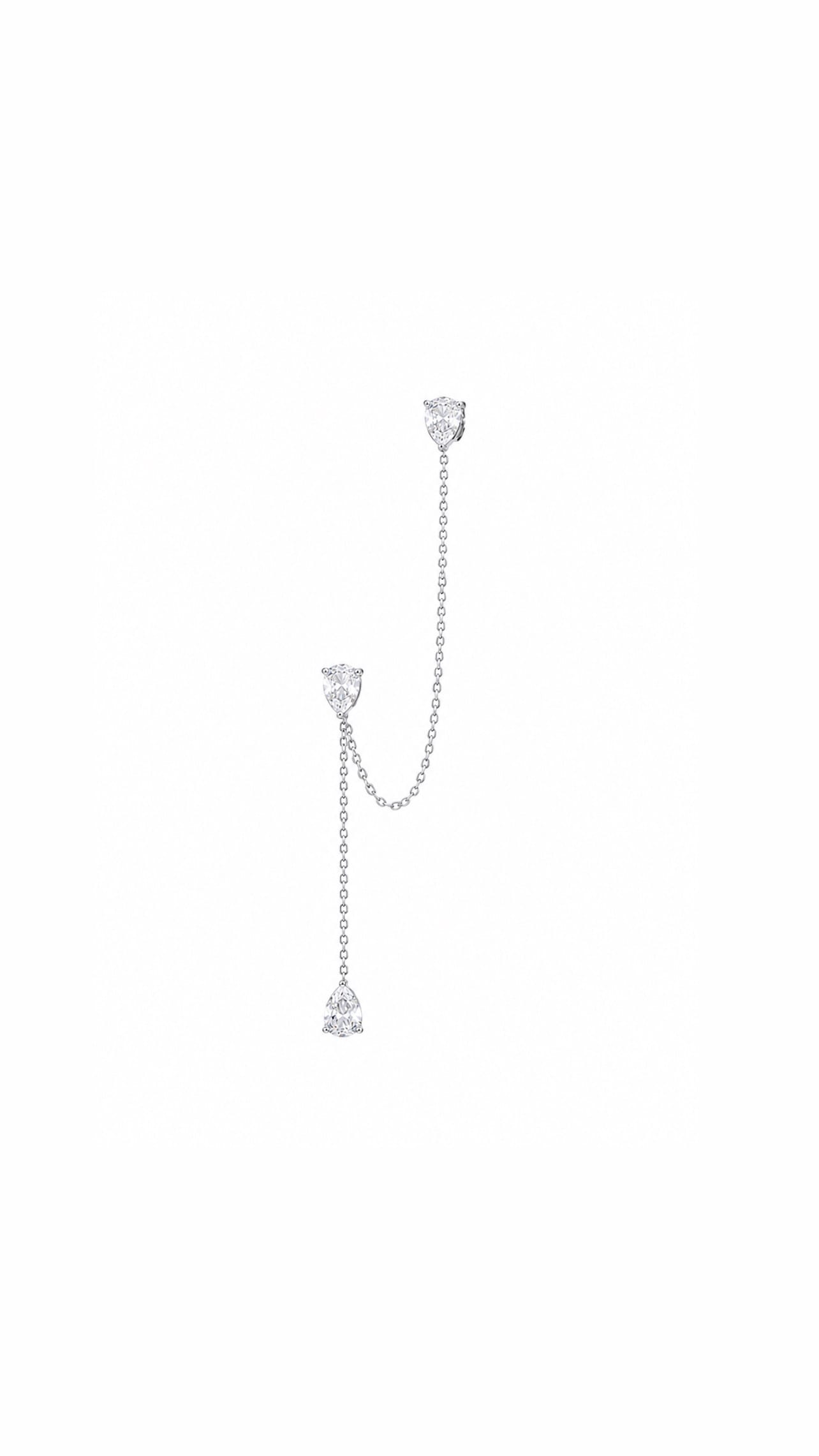 Trinity Chain Earring LG