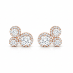 Tripple Halo Earrings LG
