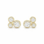 Tripple Halo Earrings LG