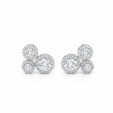 Tripple Halo Earrings LG
