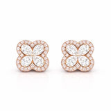 Tripple Halo Earrings LG