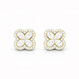 Tripple Halo Earrings LG
