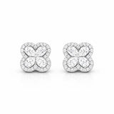 Tripple Halo Earrings LG