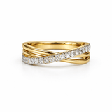Two-Tone Crossover Ring