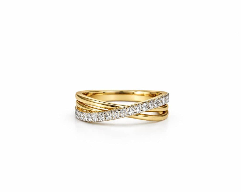 Two-Tone Crossover Ring