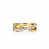 Two-Tone Crossover Ring