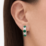 Verde Diamond Hoops LG
