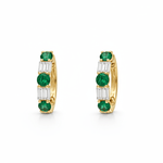 Verde Diamond Hoops LG