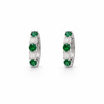 Verde Diamond Hoops LG