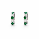 Verde Diamond Hoops LG