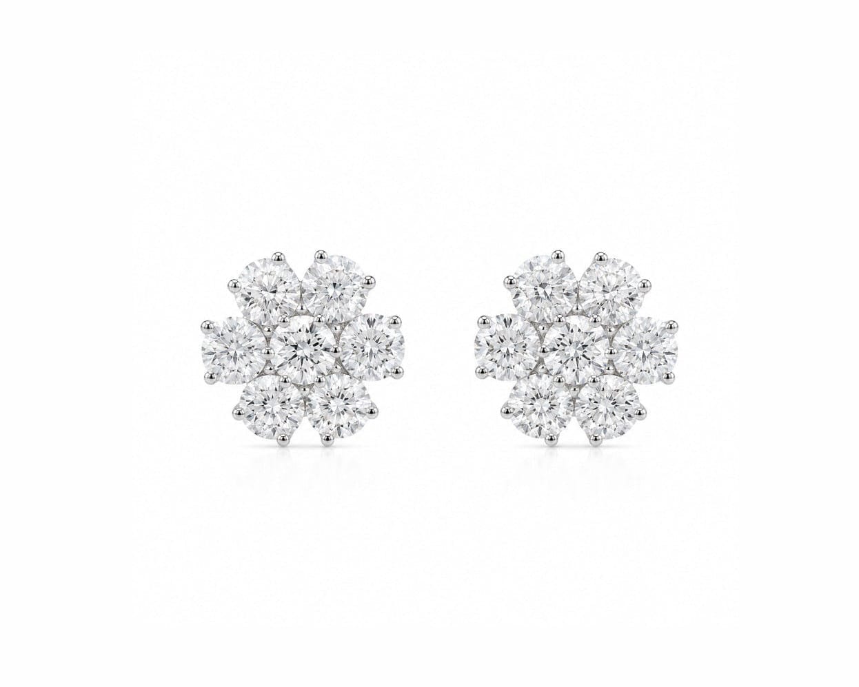 Vintage Flower Studs LG