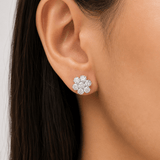 Vintage Flower Studs LG