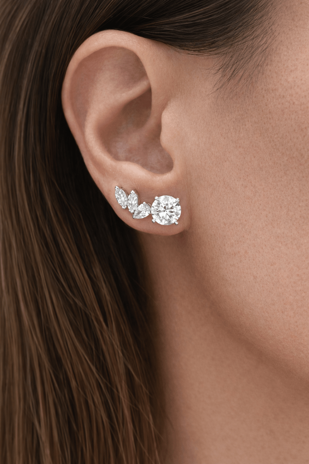 Wing Diamond Earstuds LG