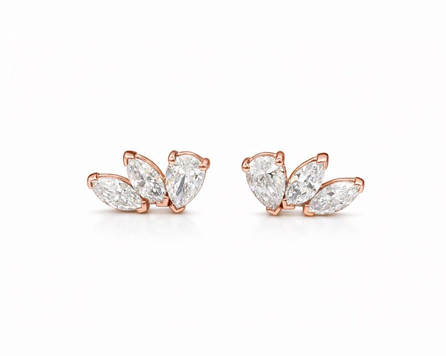 Wing Diamond Earstuds LG