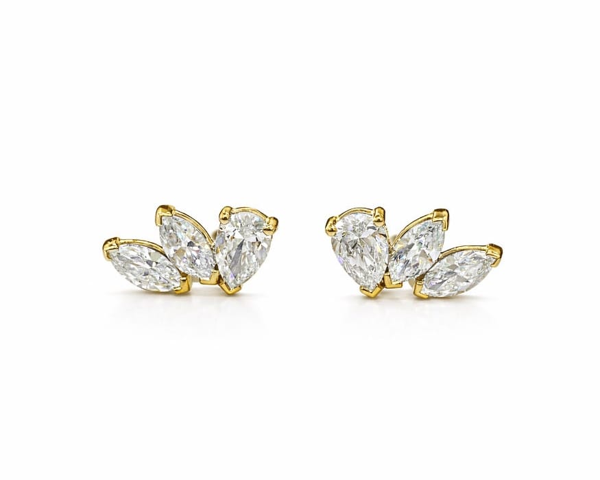 Wing Diamond Earstuds LG